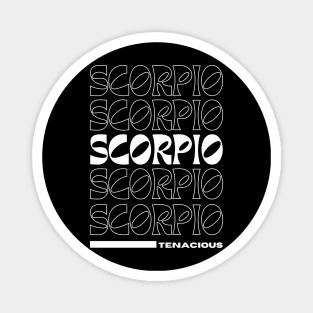 scorpio Zodiac retro design Magnet